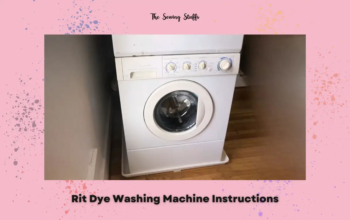 RIT dye washing machine instructions