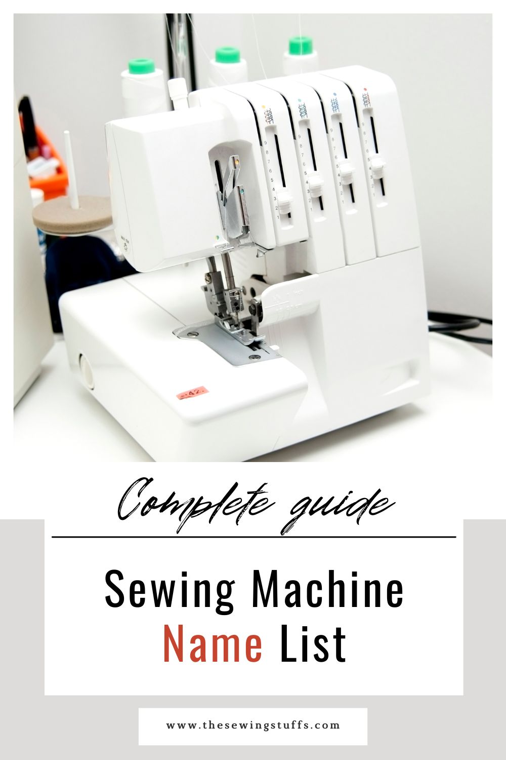 Sewing Machine Name List