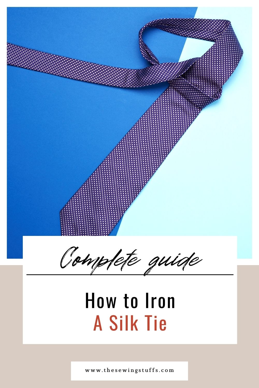 Can you iron a silk tie