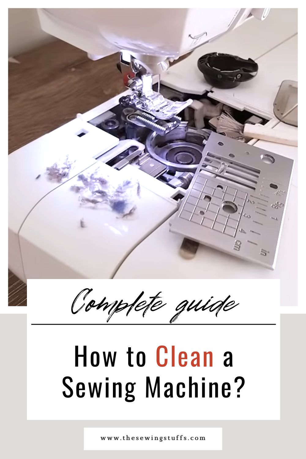 How to clean a sewing machine