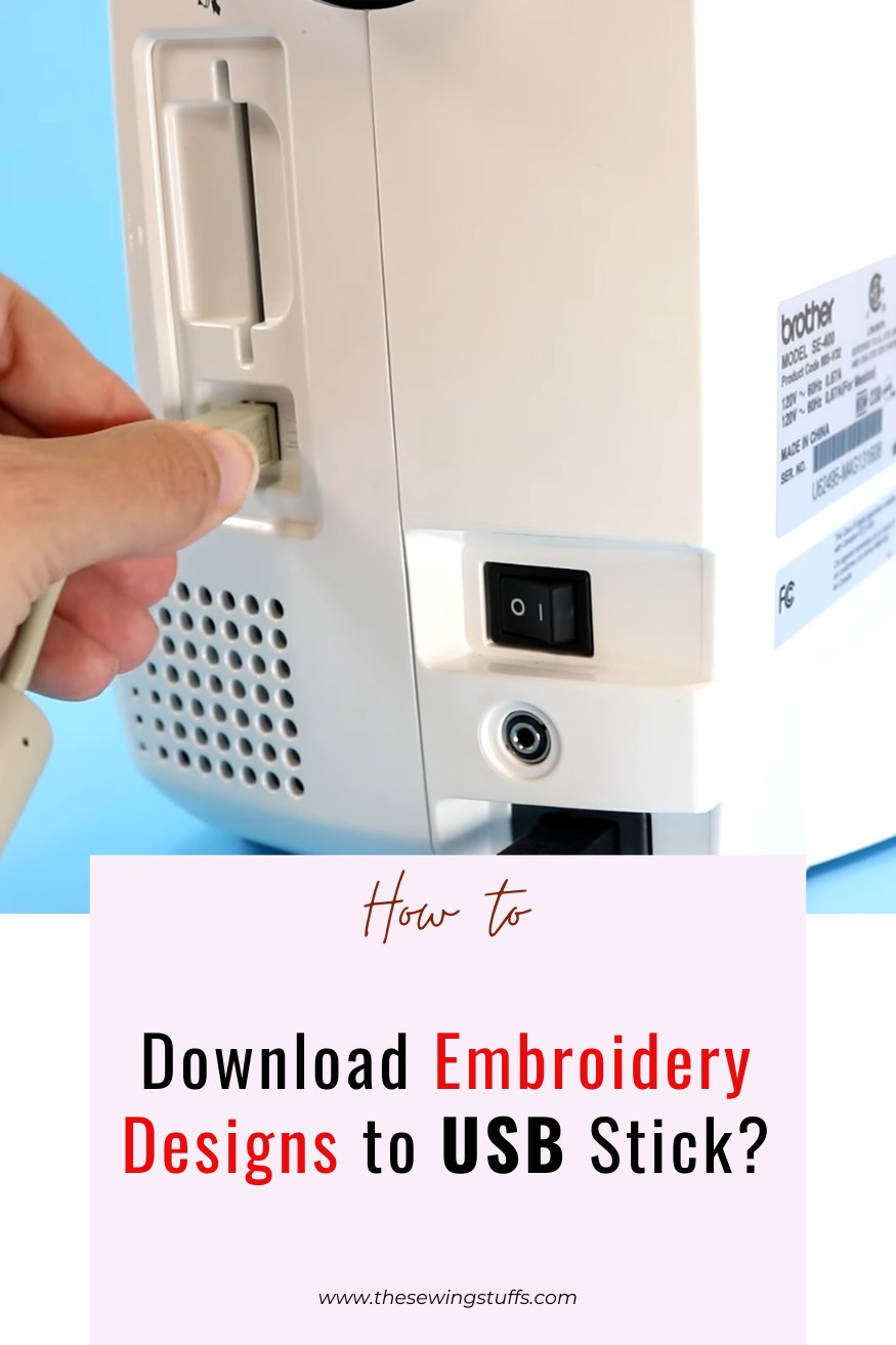 How to Download Embroidery Designs to USB Stick