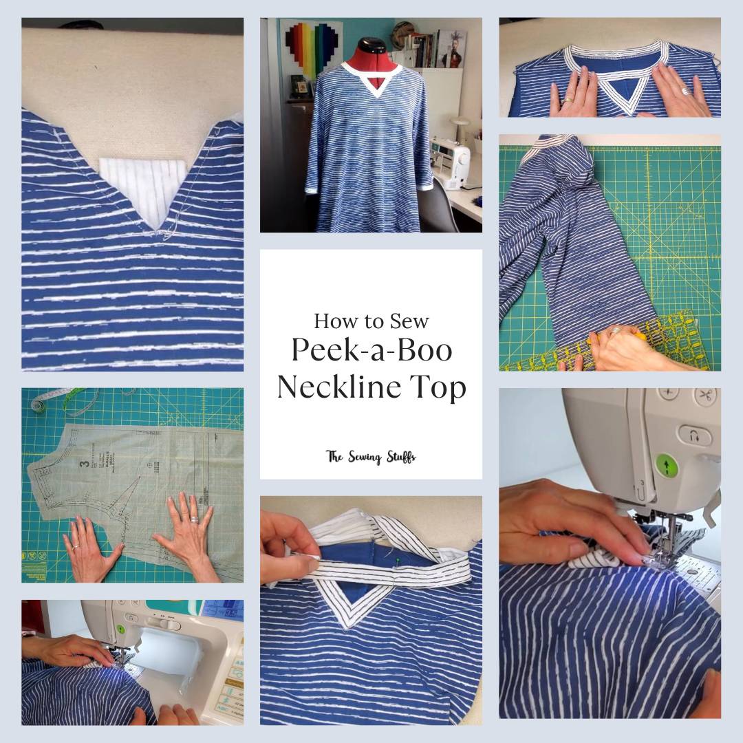 How to Sew a Peek-a-Boo Neckline Top