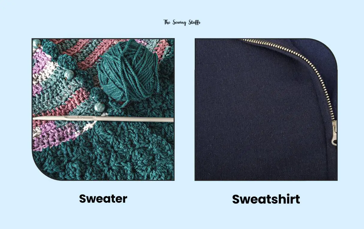 Sweatshirt vs. Sweater